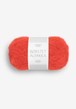 Garn Børstet Alpakka 3819 Spicy Orange