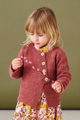 Trøje med skrå lukning strikkeopskrift