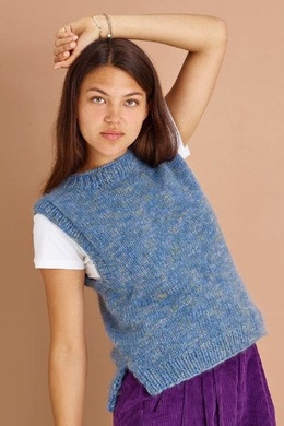 Strikkeopskrift på vest