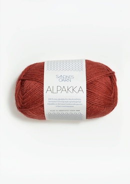 Garn Alpakka 4035 Mørk Terracotta