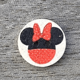 Knap med Minnie Mouse