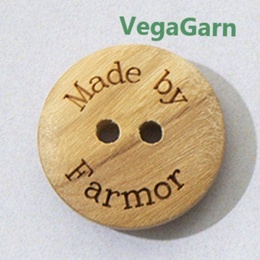 Træknap "Made by Farmor" træknap 15 mm