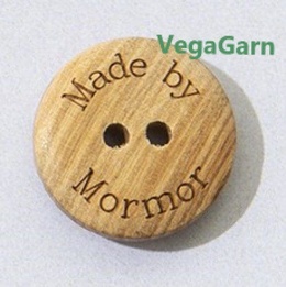 "Made by Mormor" træknap 15 mm