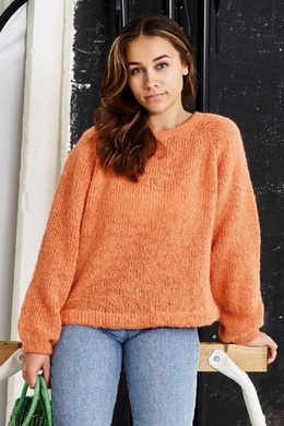 Strikkeopskrift på raglanbluse