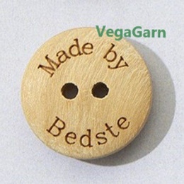 Garn "Made by Bedste" træknap 15 mm