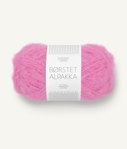 Garn Børstet Alpakka 4626 Bublegum Pink