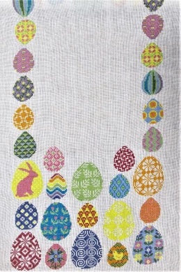 Påskeæg Broderet påskeløber