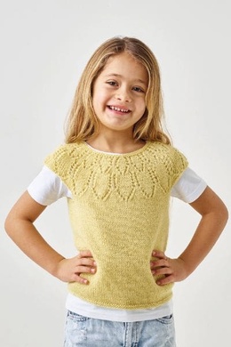 Strikkeopskrift på Top med hulmønster