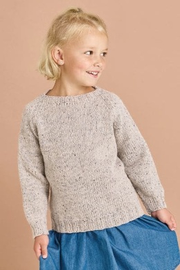 Strikkeopskrift på raglanbluse til børn