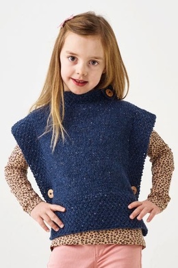 Strikkeopskrift til en poncho til børn