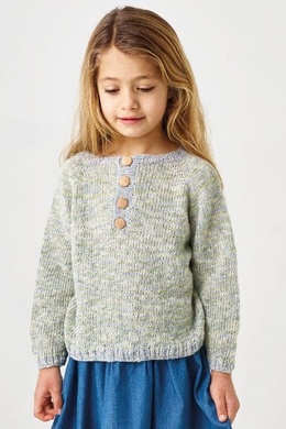 Strikkeopskrift på stribet bluse