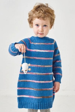 Strikkeopskrift på stribet kjole