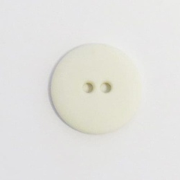 Plastikknap råhvid