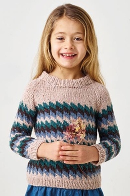 Strikkeopskrift på zigzag sweater