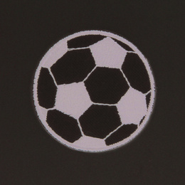 Motiv fodbold mellem sort