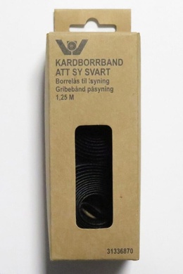 Velcrobånd til påsyning sort