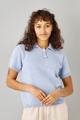 Strikkeopskrift på Polo med kort ærme