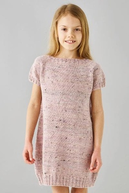 Strikkeopskrift på Kortærmet Kjole