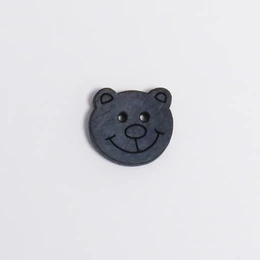 Kokosknap med bamse 15 mm Blå