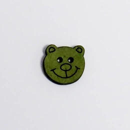 kokosknap-med-bamse-15-mm-groen