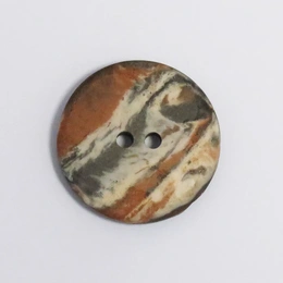 Knap med stenlook 18 mm Grå-Brun