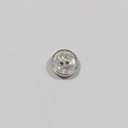 Shiny plastikknap 11 mm Lysegrå