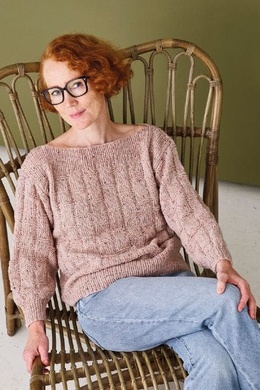 Strikkeopskrift på Bluse med struktur