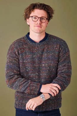 Strikkeopskrift på herrebluse