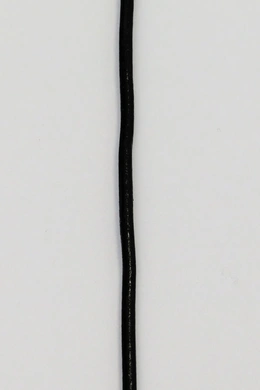 Lædersnor 2 mm Sort