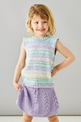 Strikkeopskrift på Top og nederdel