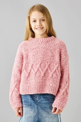 Strikkeopskrift på Oversize sweater med struktur