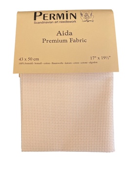 Broderstof Aida 4,4 tr/cm Ivory