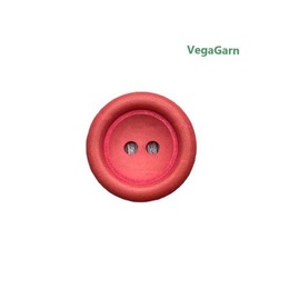 Plastikknap med 2 huller 20 mm - Brændt Orange