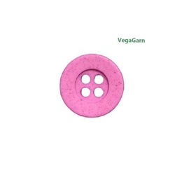 Plastikknap med 4 huller 15 mm Pink