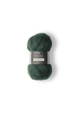 Garn Silk Mohair farve 37 Mørk Støvet Grøn
