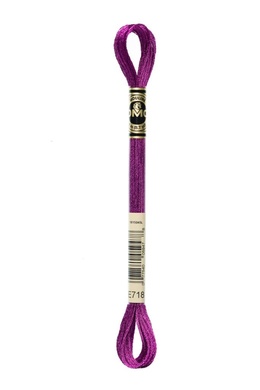 DMC Metallic E718 Pink