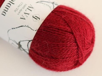 Garn Alva 225 Christmas Red