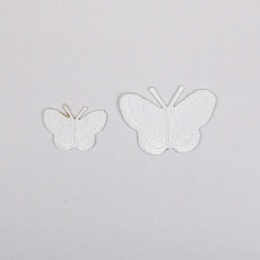 Strygemærker Hvide Sommerfugle