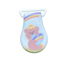 Seleclips med brun bamse