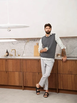 Strikkeopskrift på herrevest