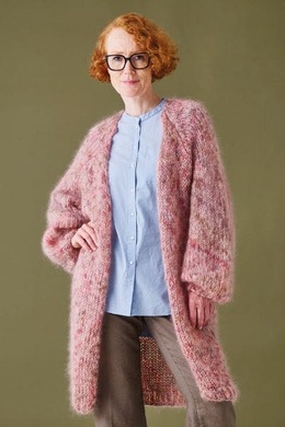 Strikkeopskrift på en lang Cardigan