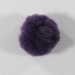 Pompon Kaninhår 60 mm Lilla