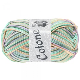 Bomuldsgarn Cotone Mouliné 336 Grøn med pasteller