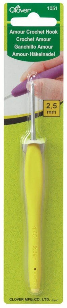 Hæklenål Clover Amour 2,5 mm