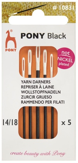 Pony Black Uldnåle nikkelfri