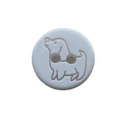 Knap med hund Grå