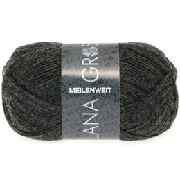 Strømpegarn Meilenweit 50 105 Antrasit