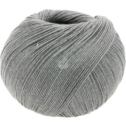 Strømpegarn med silke Seta 014 Grå