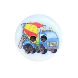 Plastikknap med en fin betonkanon 15 mm