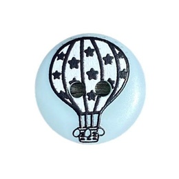 Plastikknap Grå Luftballon 15 mm